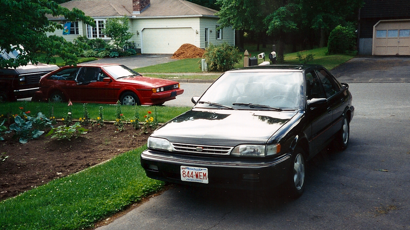 My ‘90 Prizm GSi. And my god-awful unreliable turd of a VW Scirocco 16V in the background.